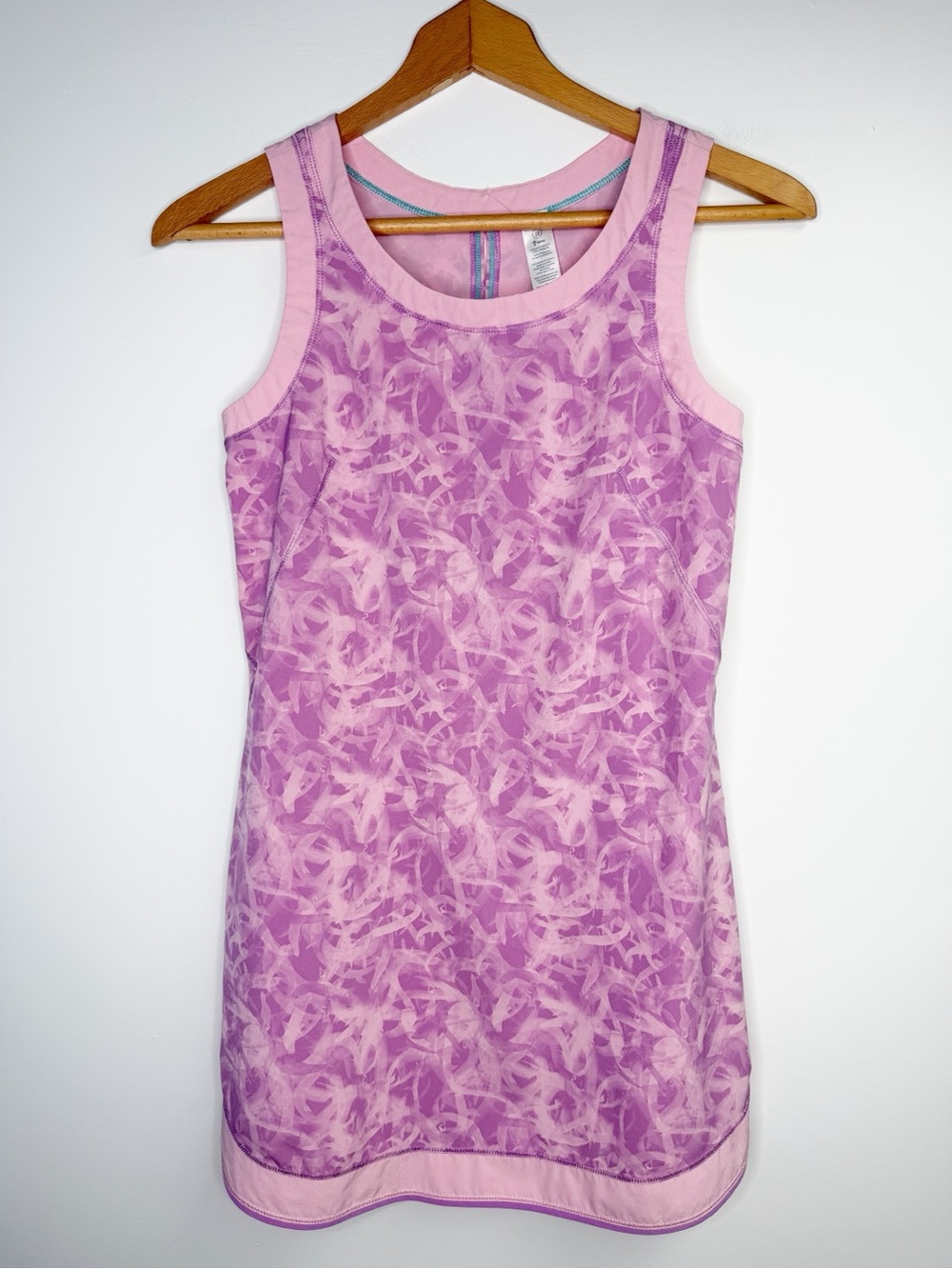 Lululemon Ivivva Girls Pink Purple Print Athletic Dress Size 12